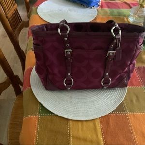 Maroon Coach Purse